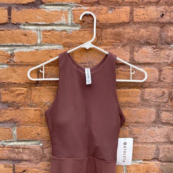 [SOLD on Depop] Athleta Mauve Midi Athleisure Moisture-Wicking Dress - Picture 7 of 14